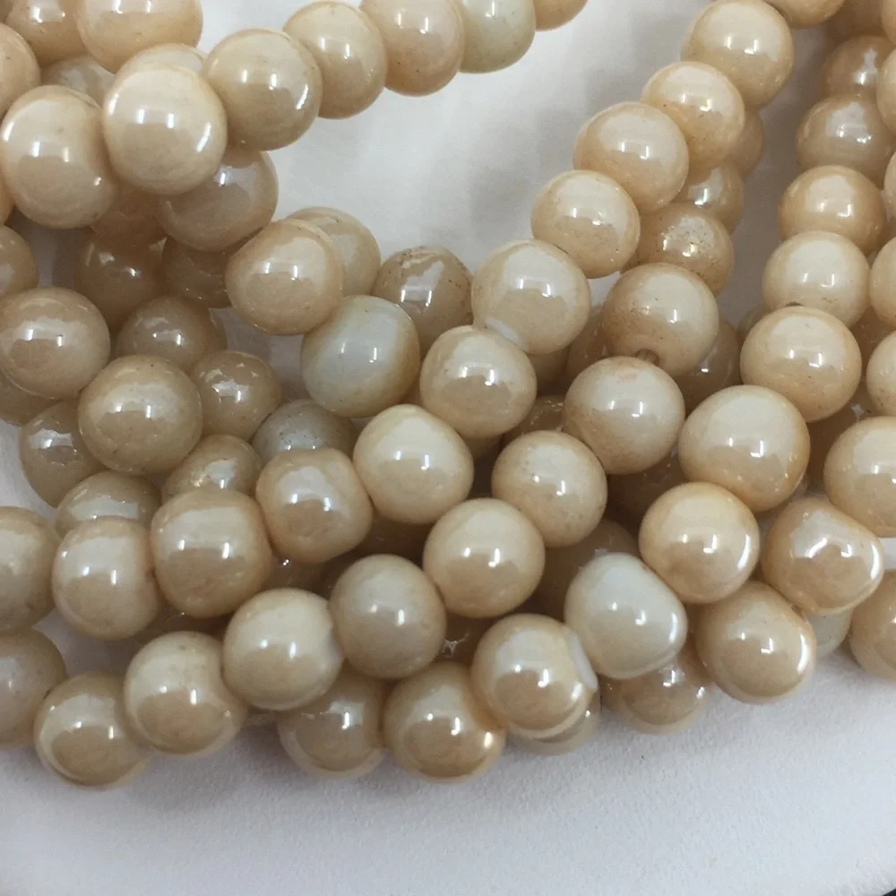 Vintage Signed Napier Multi Strand Faux Pearl Bracelet Gold Tone